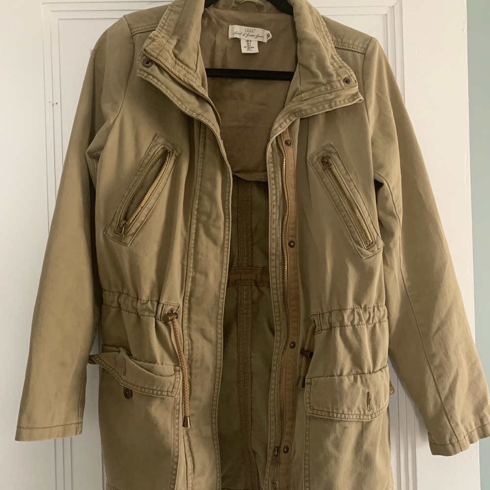 H&M Green Rain Jacket/Fall Coat